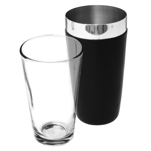 Vinyl Boston Cocktail Shaker Black Professional Boston Shaker Boston