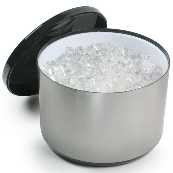 Plastic Ice Buckets Brushed Aluminium Effect Large Ice Bucket Ice