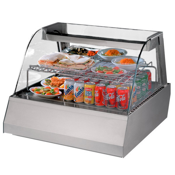 Display counts. Cold Counter HM-900kp. Counter display. Round Portable Aluminum Spiral Counter display Case. Cold display self service distribution food.